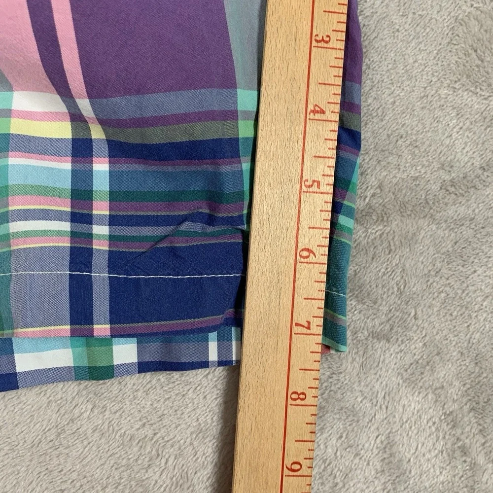 Polo Ralph Lauren Swimsuit Mens 2XLT Multicolor Plaid Pockets Lined Beach Surf